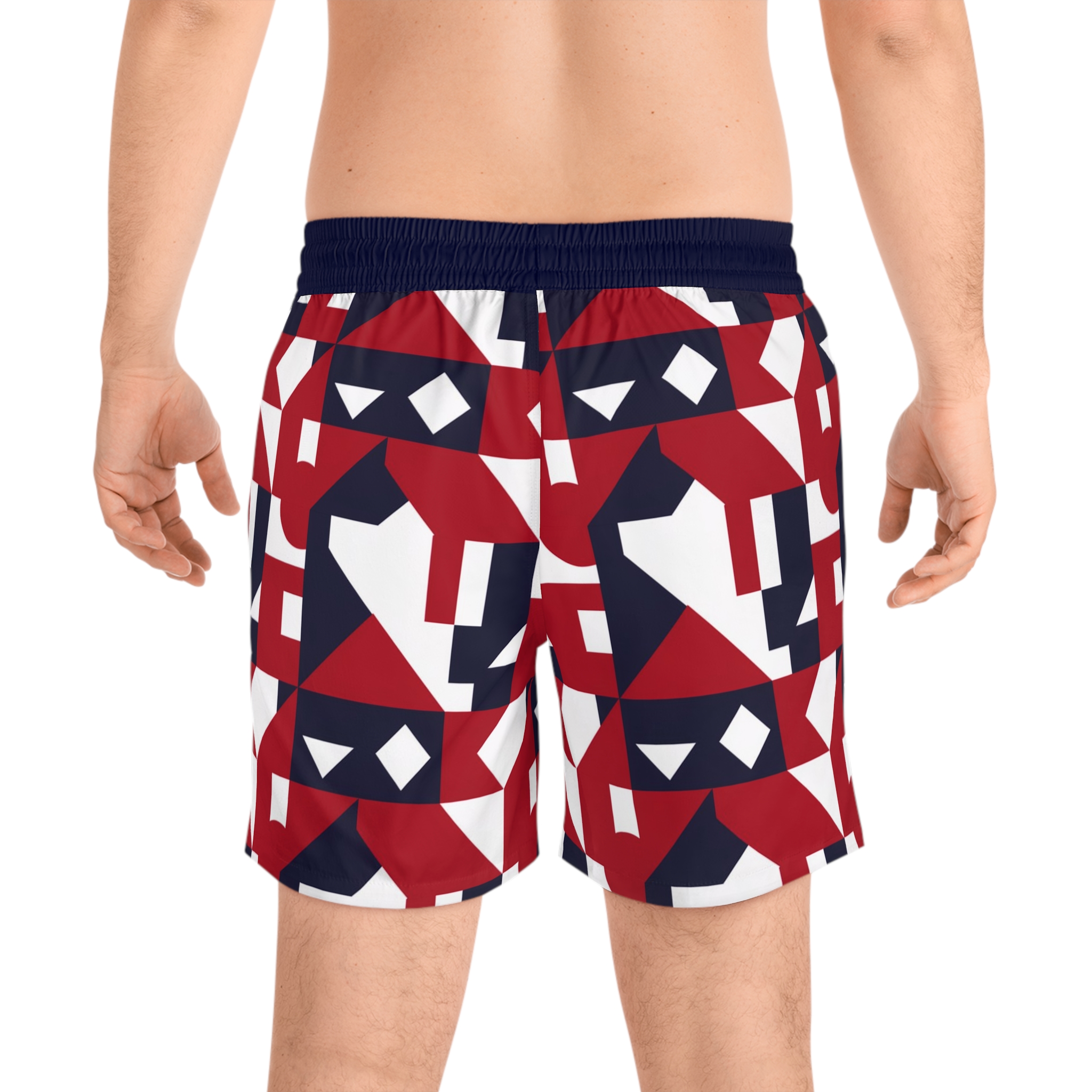 Men's Mid-Length Swim Shorts (AOP) - Image 4