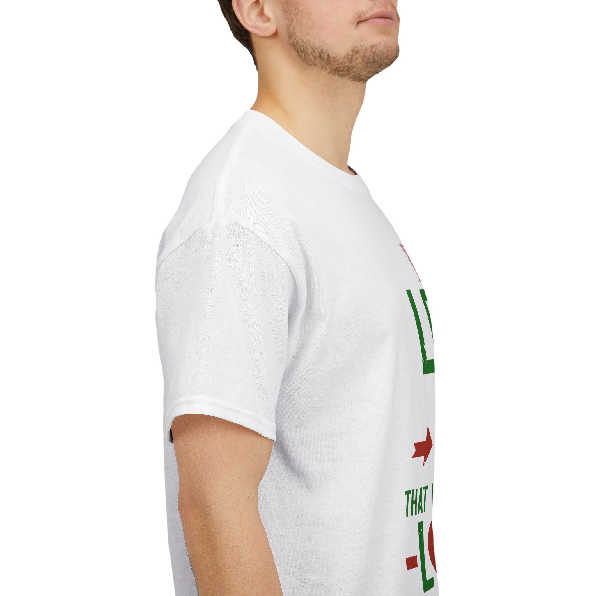 T-Shirt - 'we love with love' - Unisex Heavy Cotton Tee - Image 15