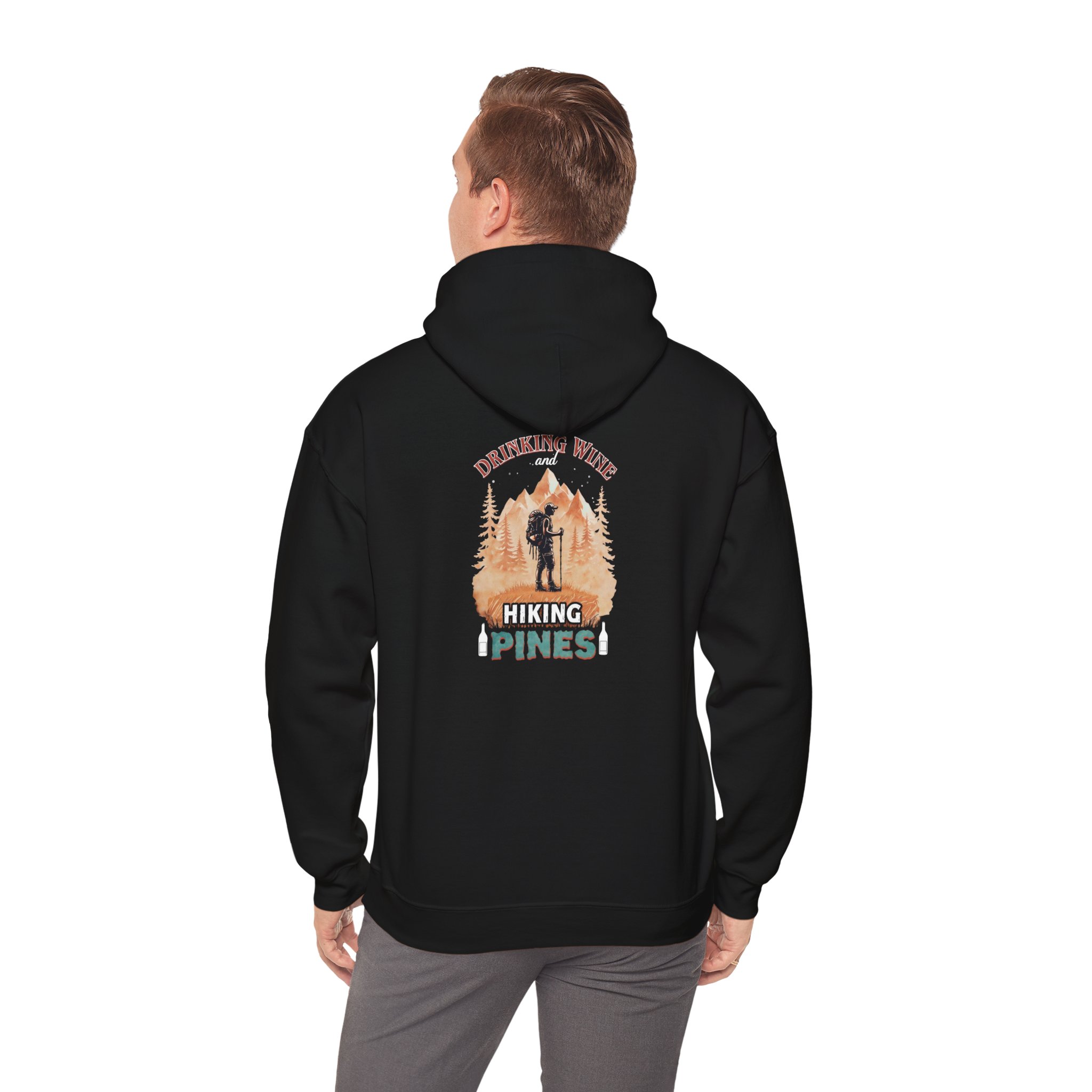 Unisex Heavy Blend™ Hooded Sweatshirt - Hiking Pines Adventure Graphic - Image 10