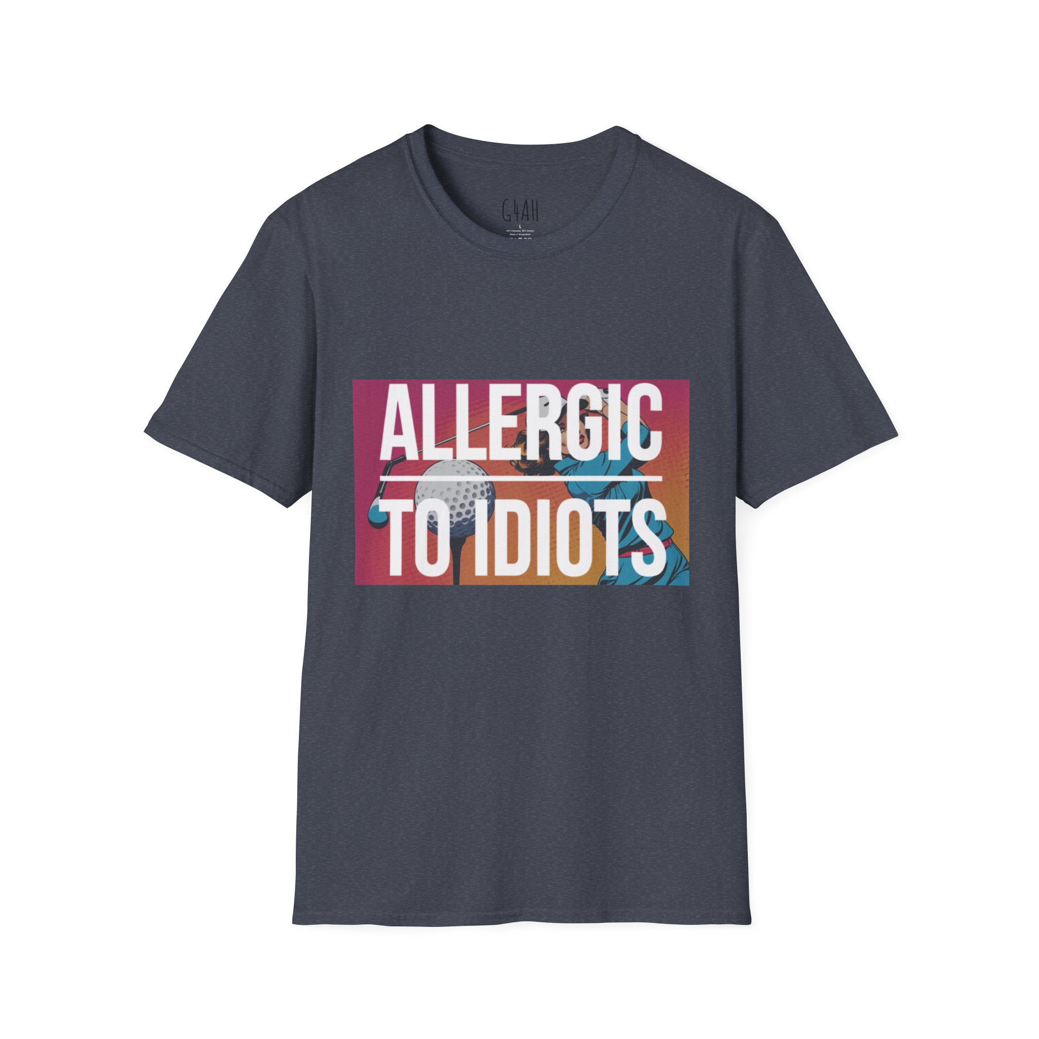 Allergic to Idiots Unisex Softstyle T-Shirt - Casual Humor Tee for Everyday Wear - Image 17