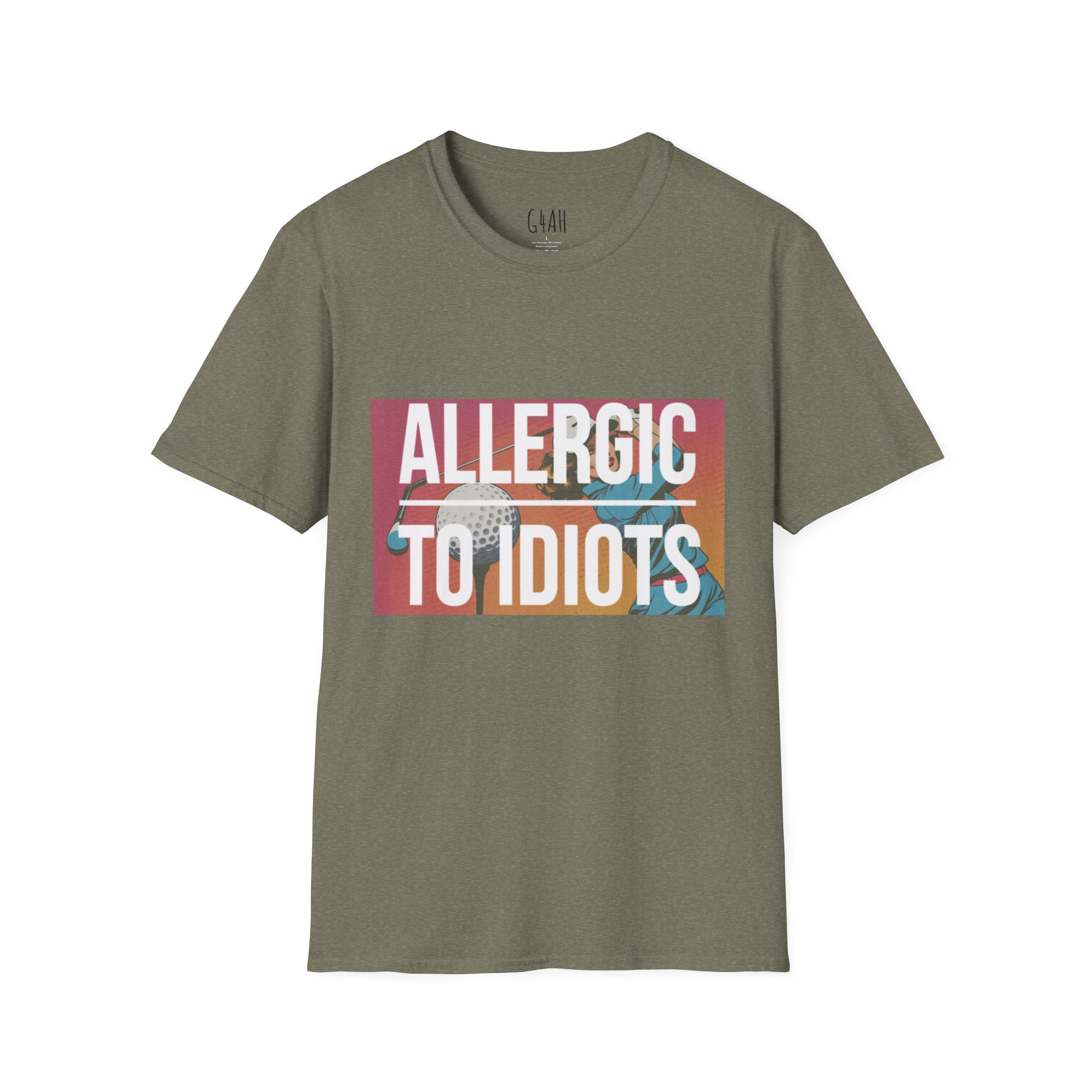 Allergic to Idiots Unisex Softstyle T-Shirt - Casual Humor Tee for Everyday Wear - Image 9