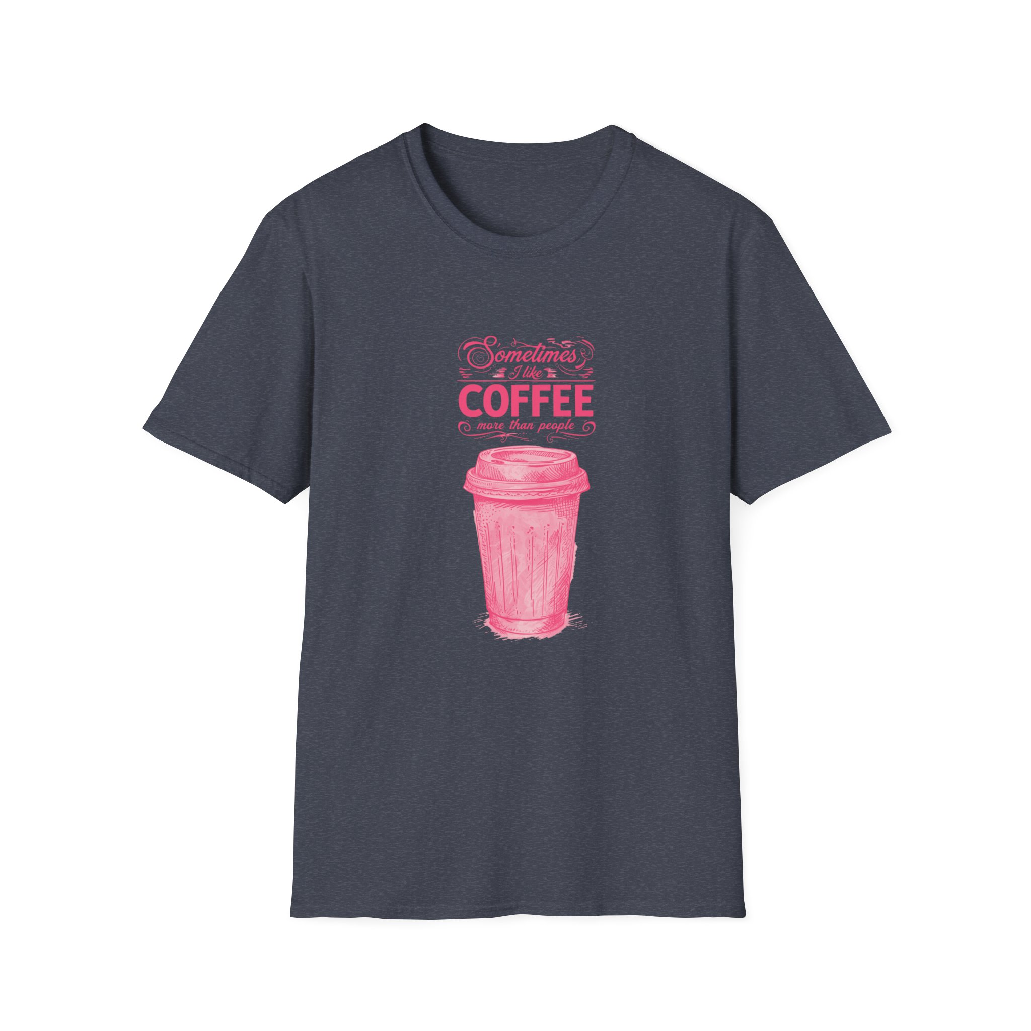 Sometimes I Like Coffee Unisex Softstyle T-Shirt - Perfect for Coffee Lovers - Image 15