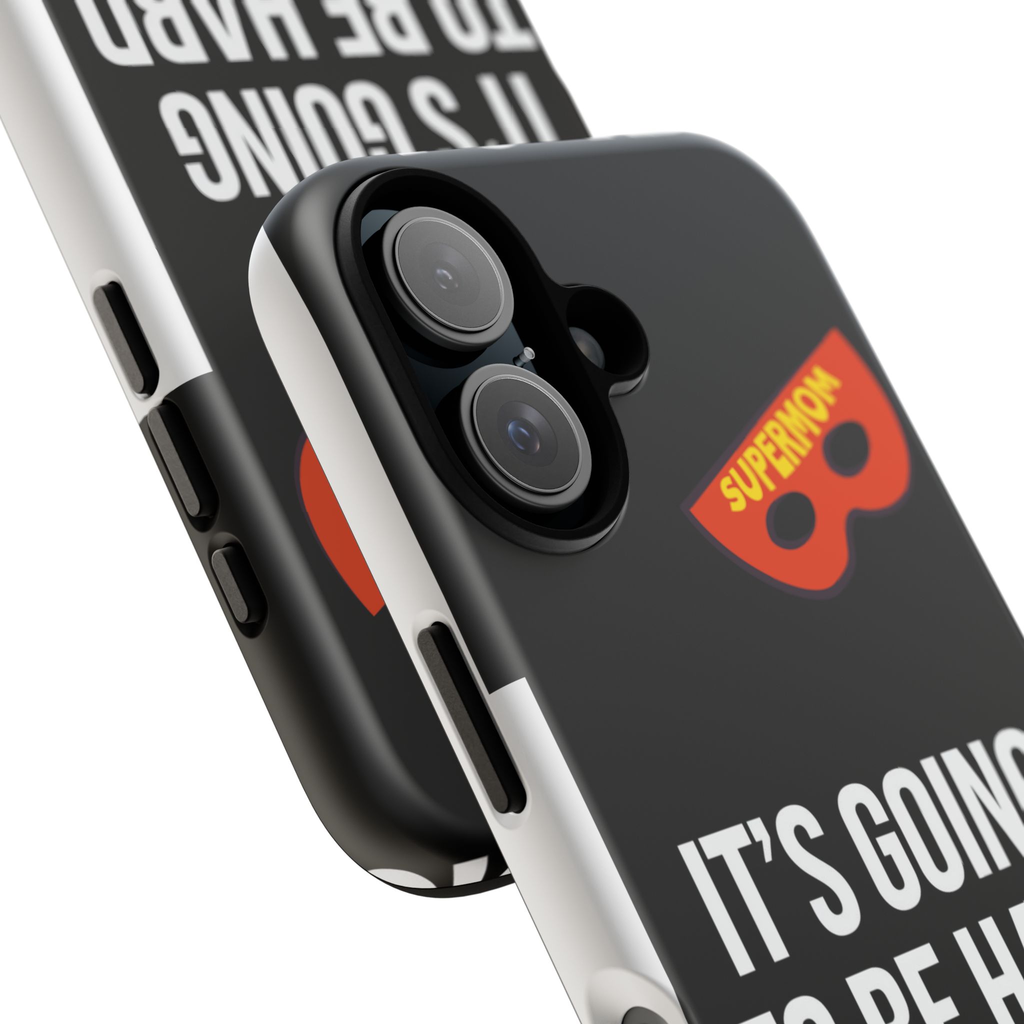 Motivational Phone Case - "It's Going to Be Hard" Superhero Design - Image 6