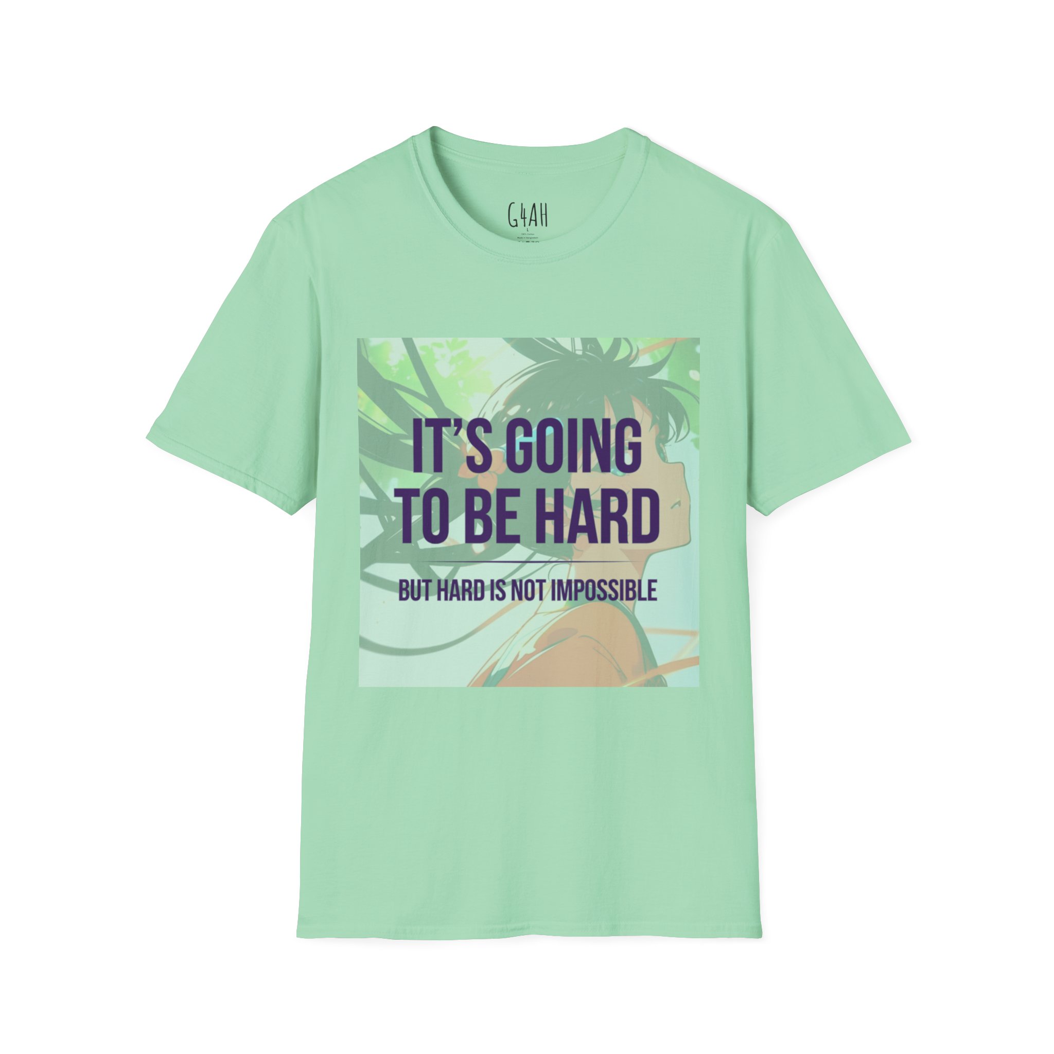 Motivational T-Shirt - It's Going to Be Hard, But Hard is Not Impossible - Image 13