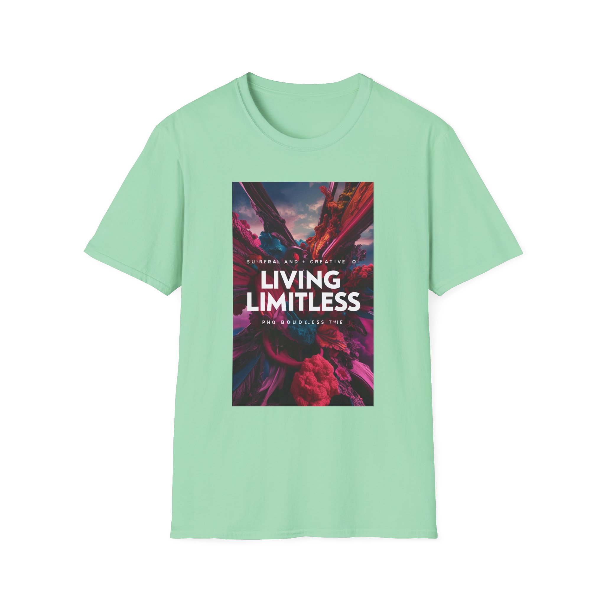 Living Limitless Unisex Softstyle T-Shirt - Inspirational Graphic Tee - Image 9