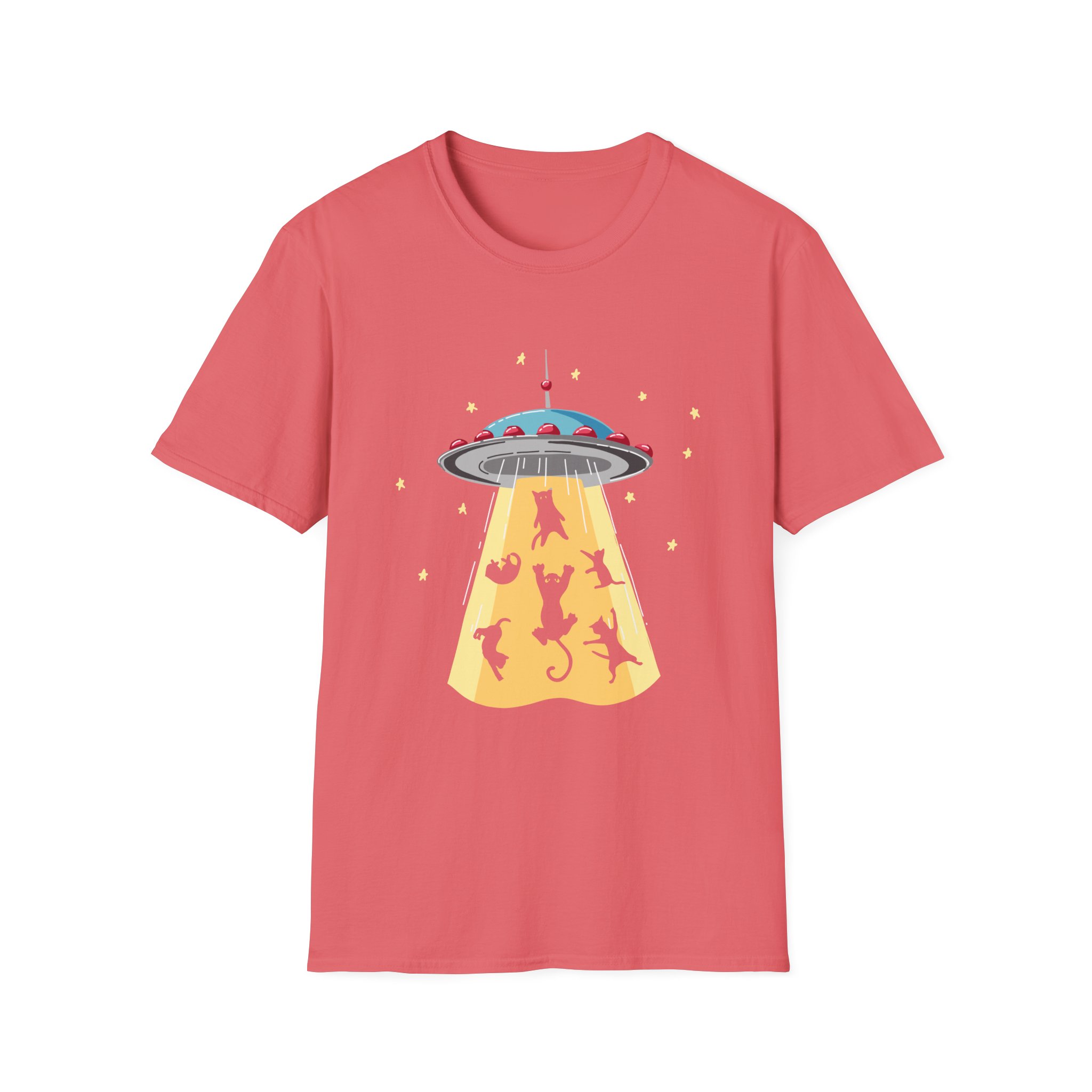 Retro UFO Alien Unisex T-Shirt - Fun Space Design for Cosmic Enthusiasts