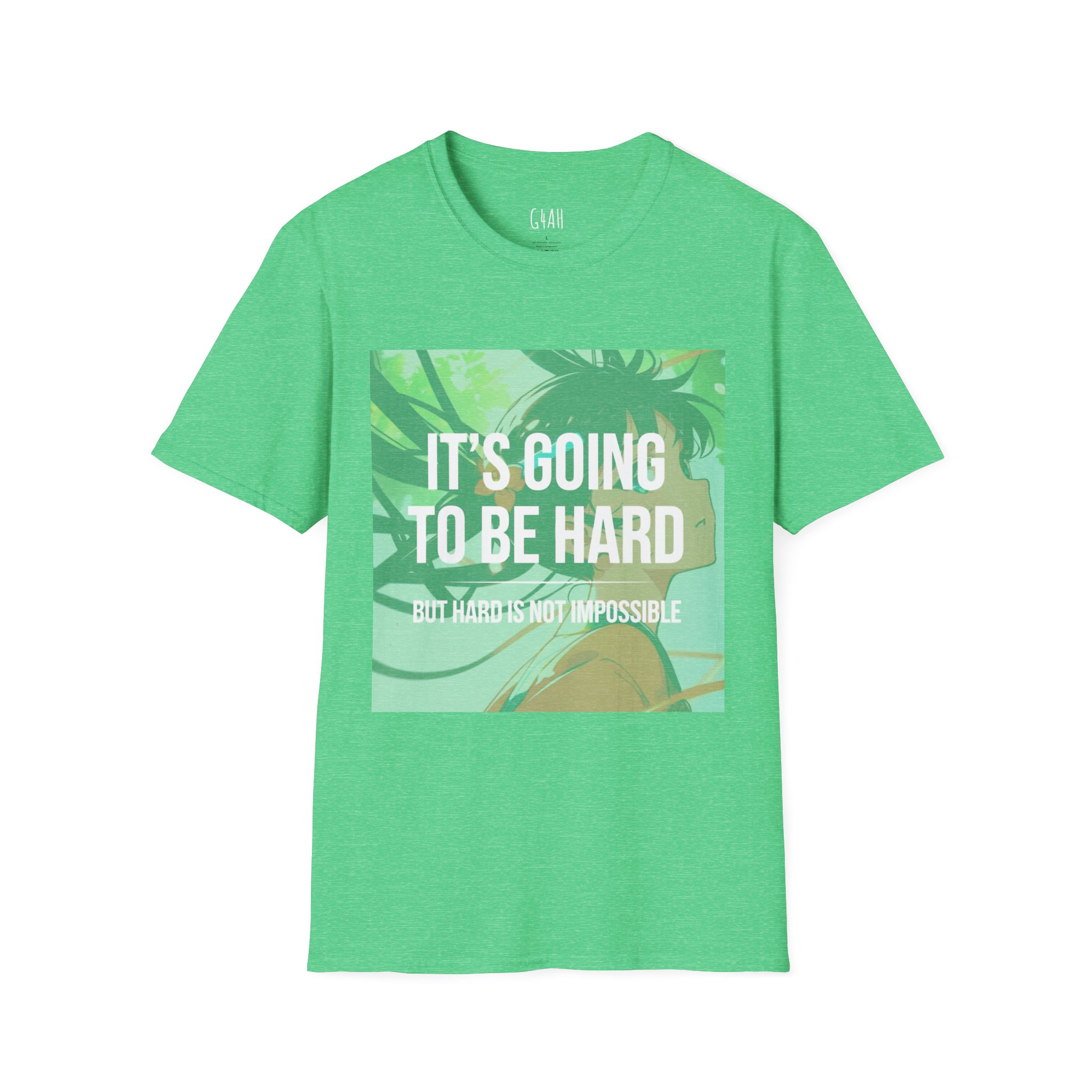Motivational T-Shirt - It's Going to Be Hard, But Hard is Not Impossible - Image 17