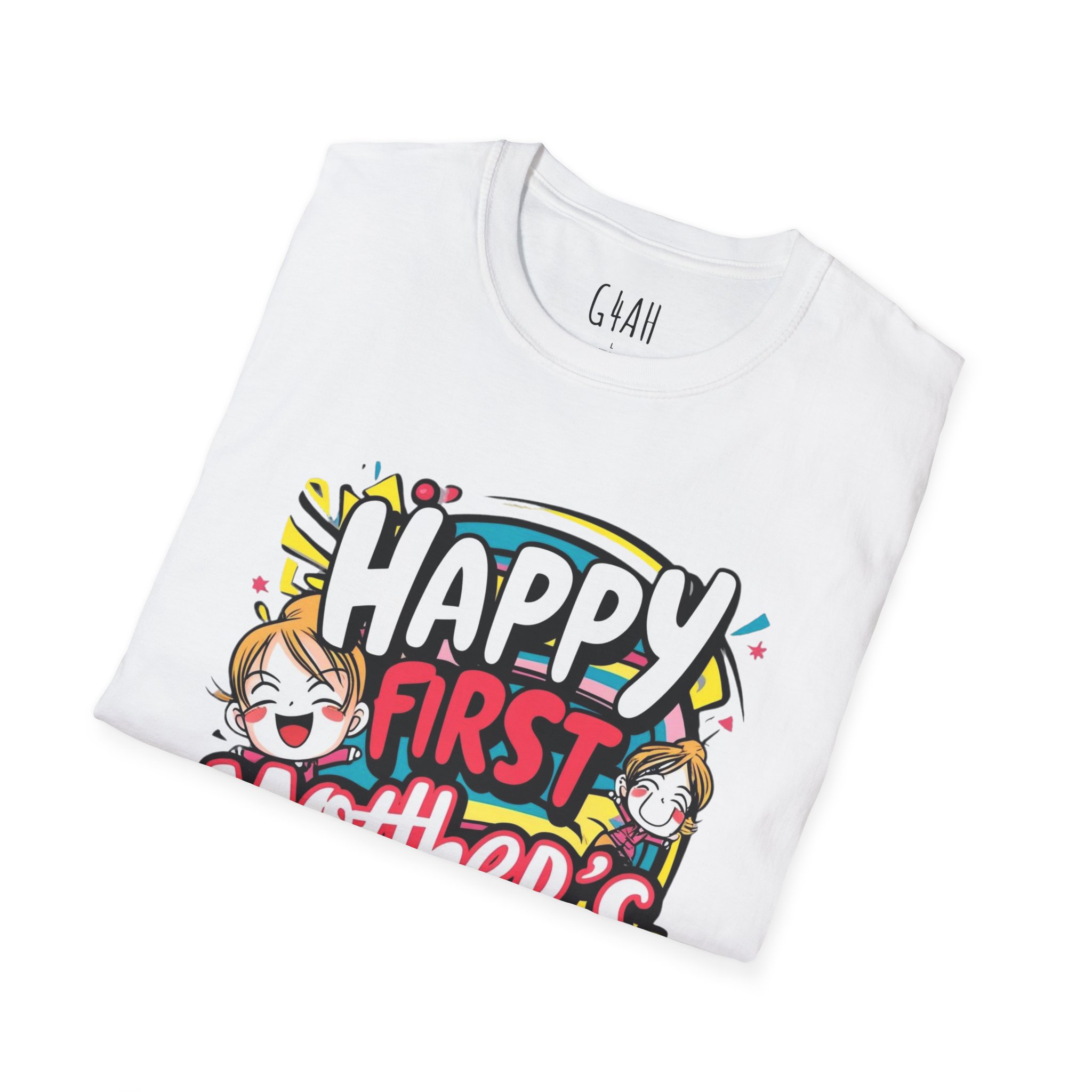 Happy First Mother's Day Unisex Softstyle T-Shirt - Image 10