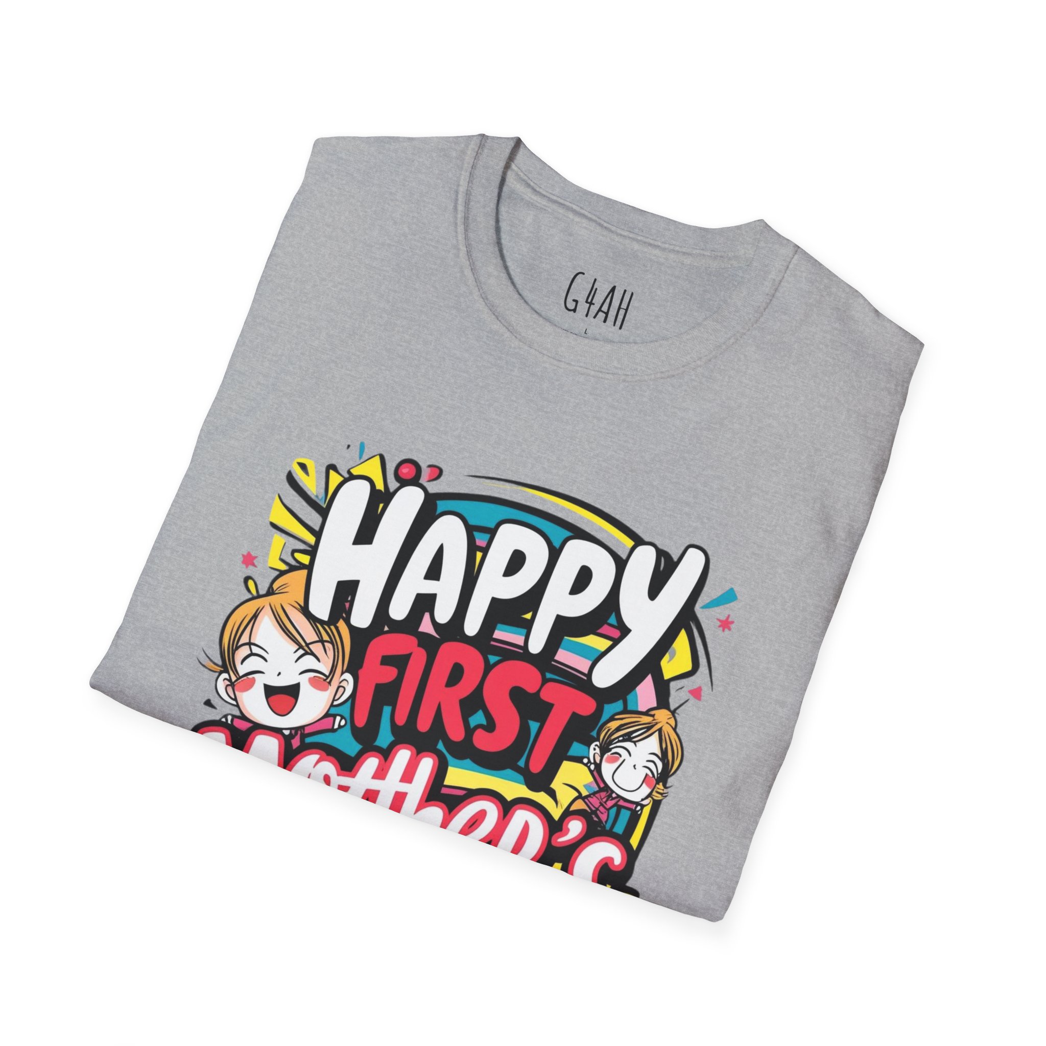 Happy First Mother's Day Unisex Softstyle T-Shirt - Image 16