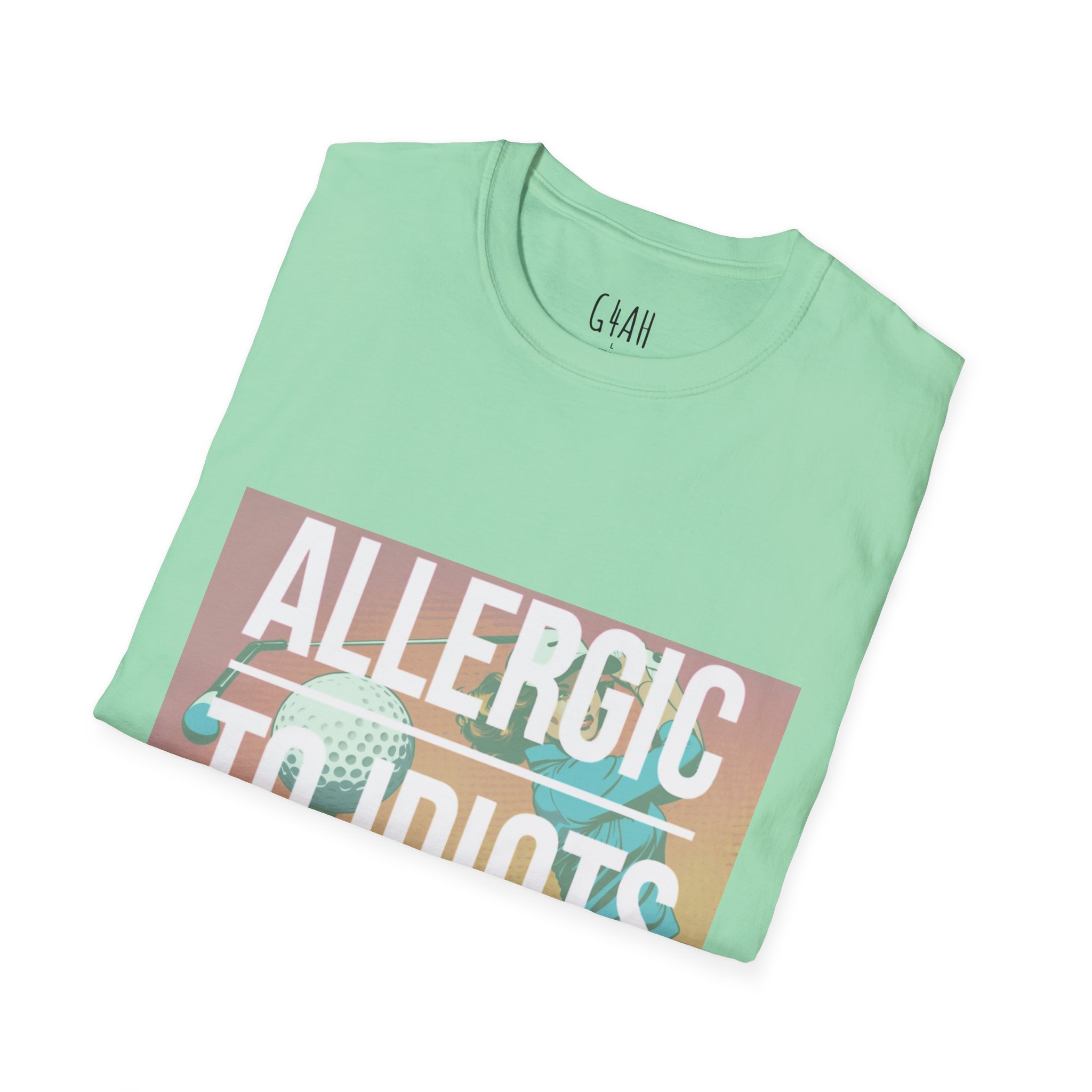 Allergic to Idiots Unisex Softstyle T-Shirt - Casual Humor Tee for Everyday Wear - Image 4