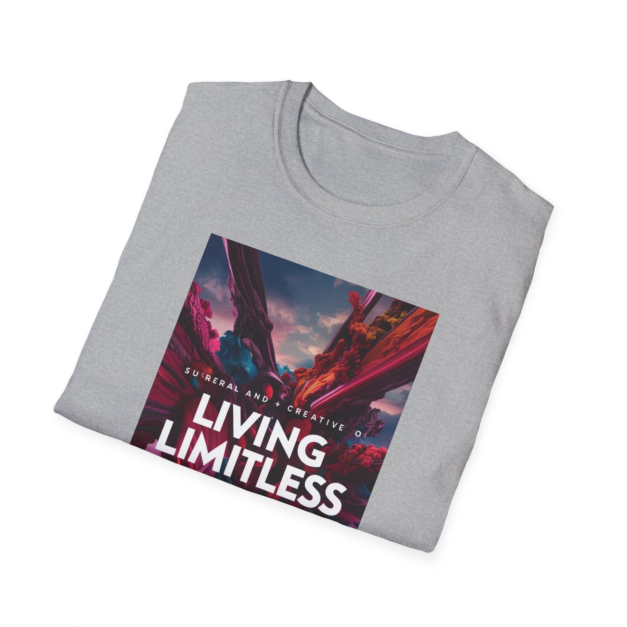 Living Limitless Unisex Softstyle T-Shirt - Inspirational Graphic Tee - Image 8