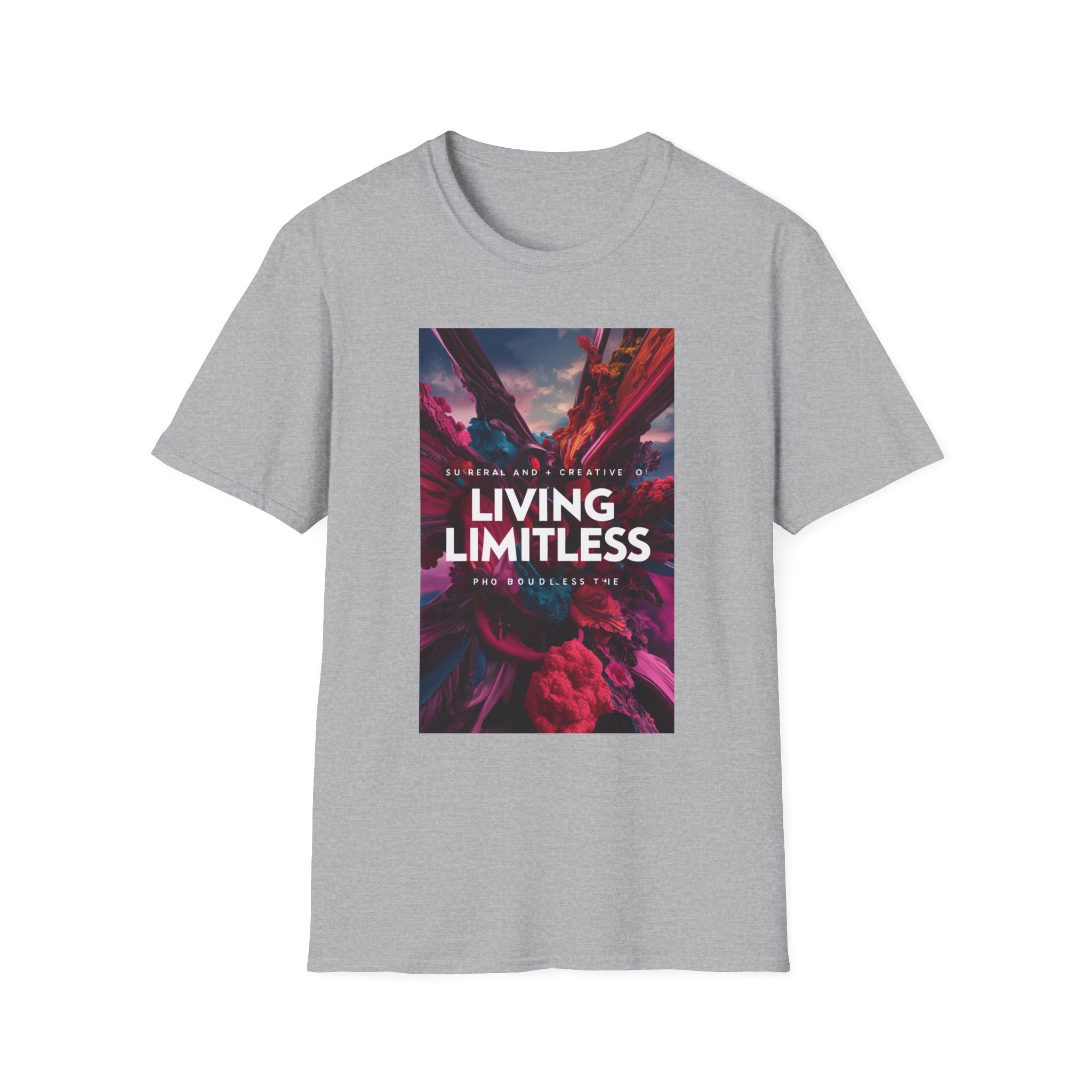 Living Limitless Unisex Softstyle T-Shirt - Inspirational Graphic Tee - Image 5