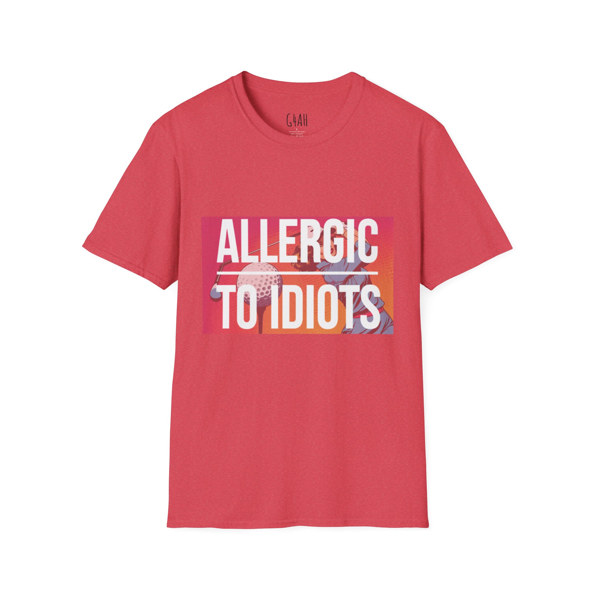 Allergic to Idiots Unisex Softstyle T-Shirt - Casual Humor Tee for Everyday Wear - Image 21