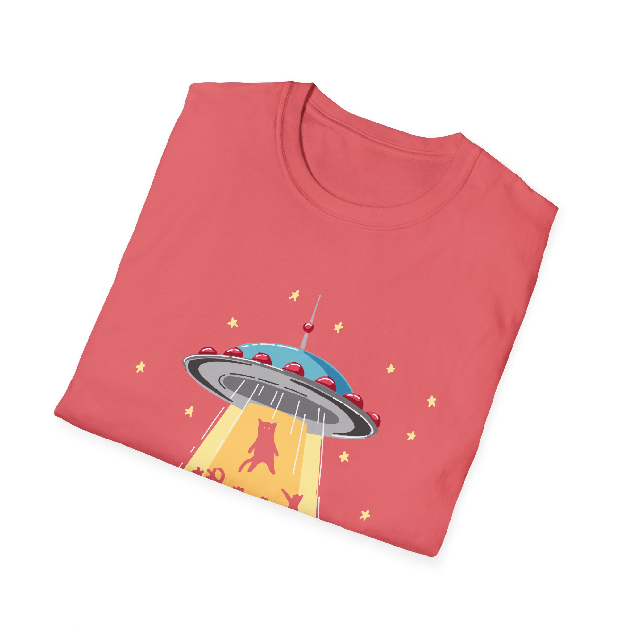 Retro UFO Alien Unisex T-Shirt - Fun Space Design for Cosmic Enthusiasts - Image 4