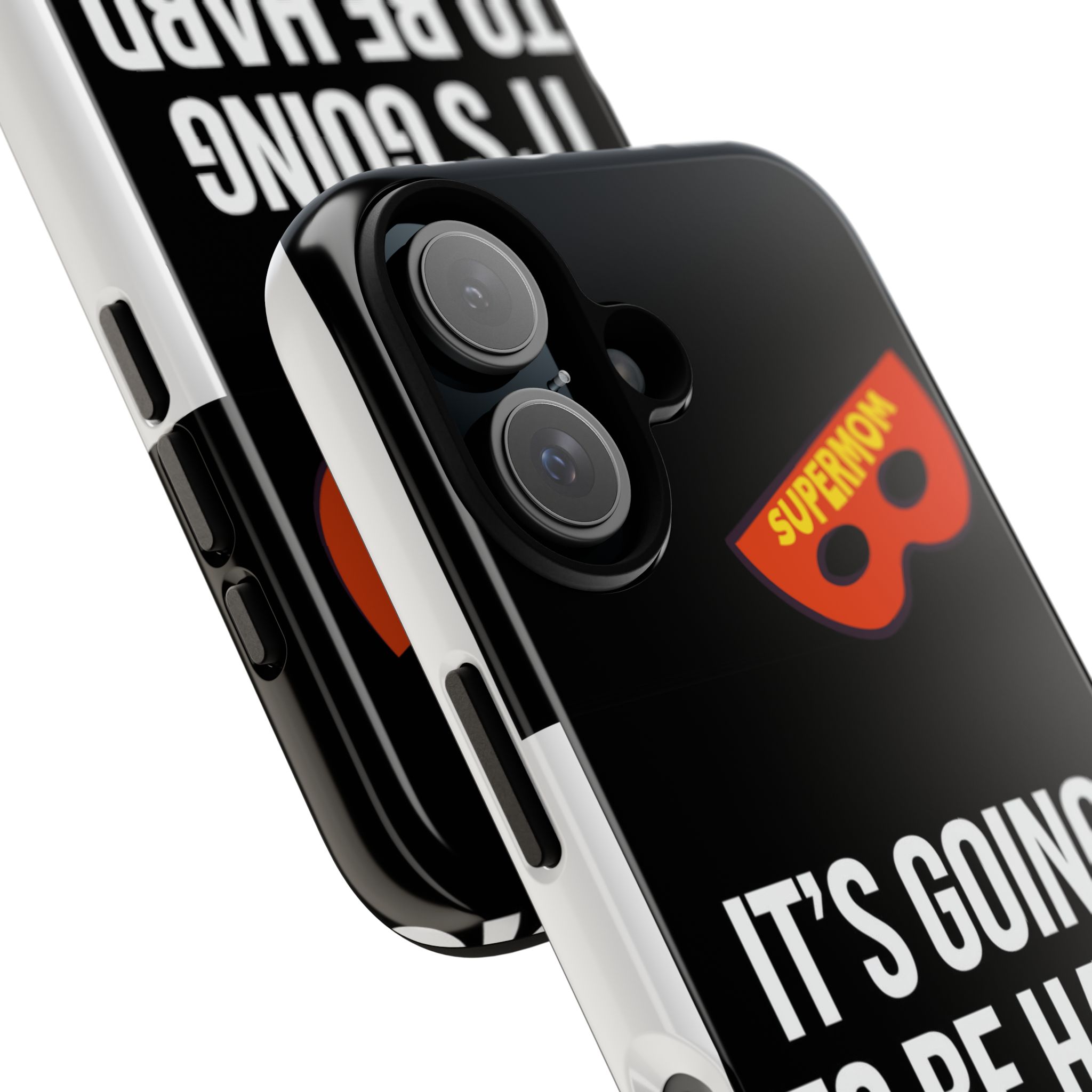 Motivational Phone Case - "It's Going to Be Hard" Superhero Design - Image 3