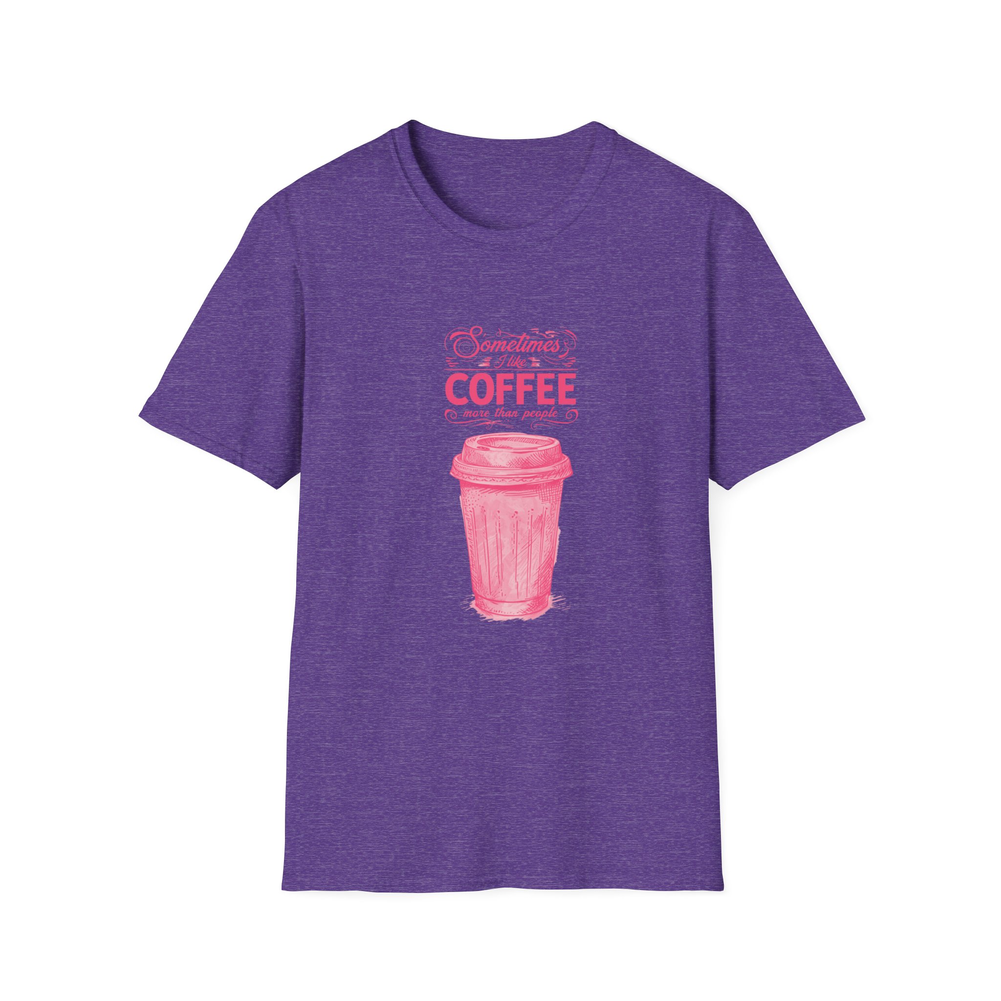 Sometimes I Like Coffee Unisex Softstyle T-Shirt - Perfect for Coffee Lovers - Image 19