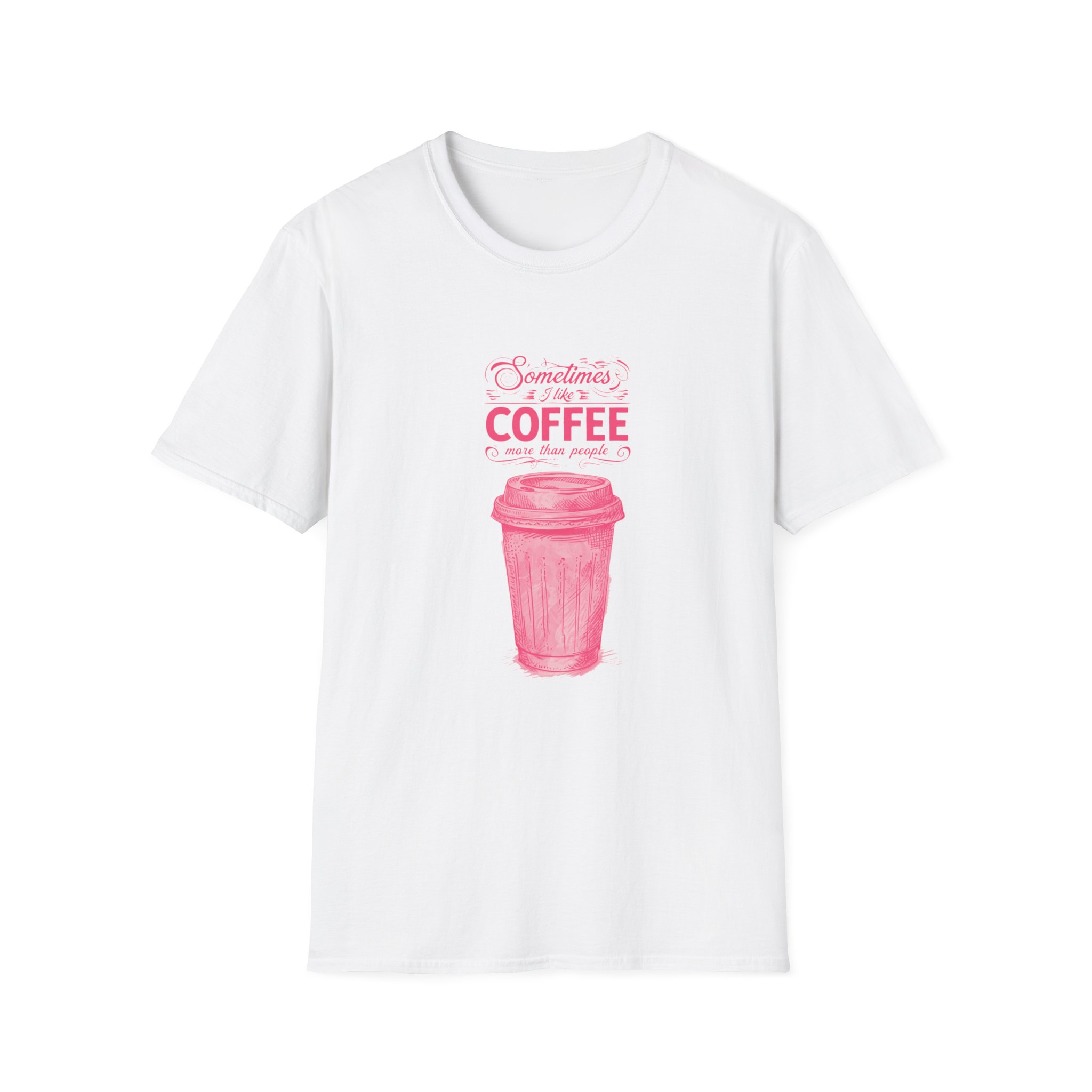 Sometimes I Like Coffee Unisex Softstyle T-Shirt - Perfect for Coffee Lovers - Image 6