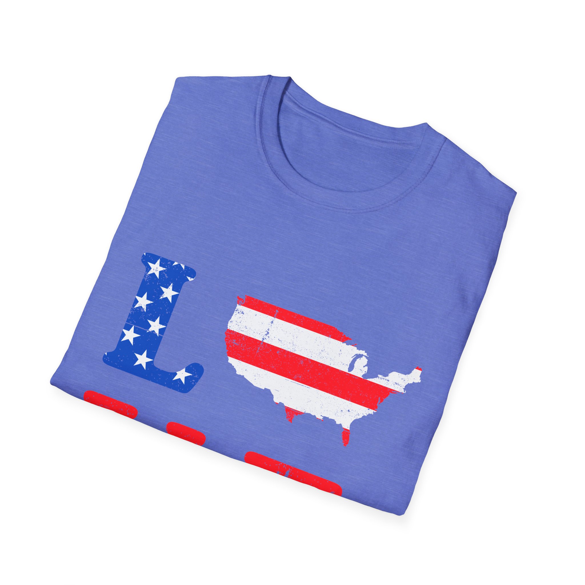 Patriotic Love Unisex T-Shirt - Celebrate America with Style - Image 11