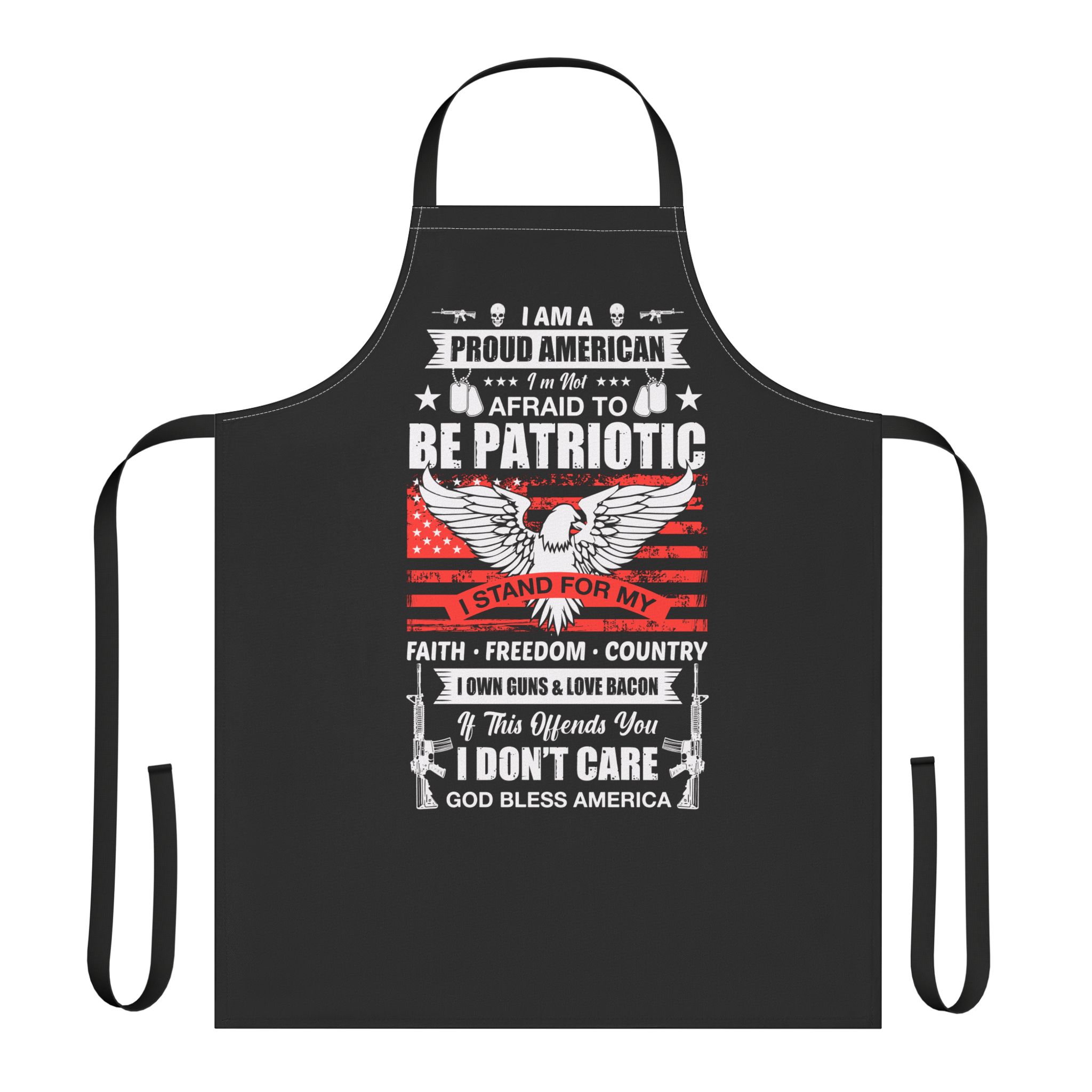 Patriotic Apron with 5-Color Straps - Stand Proud and Cook Great! - Image 3