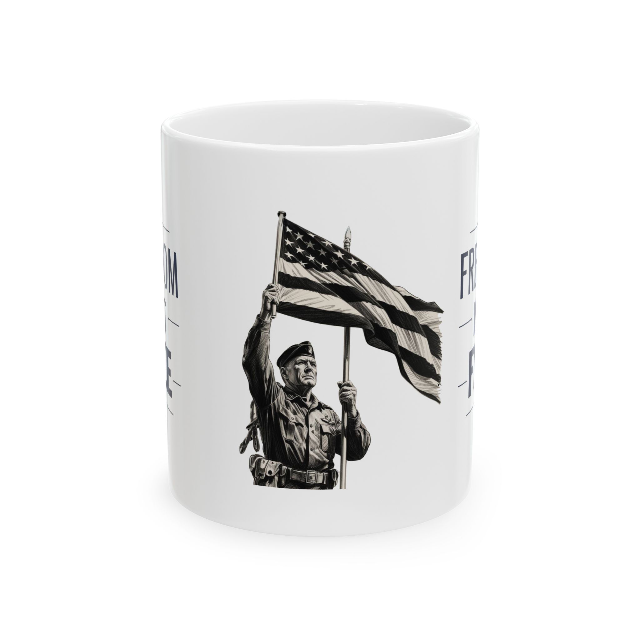 Patriotic Freedom Ceramic Mug - 11oz & 15oz - Image 2