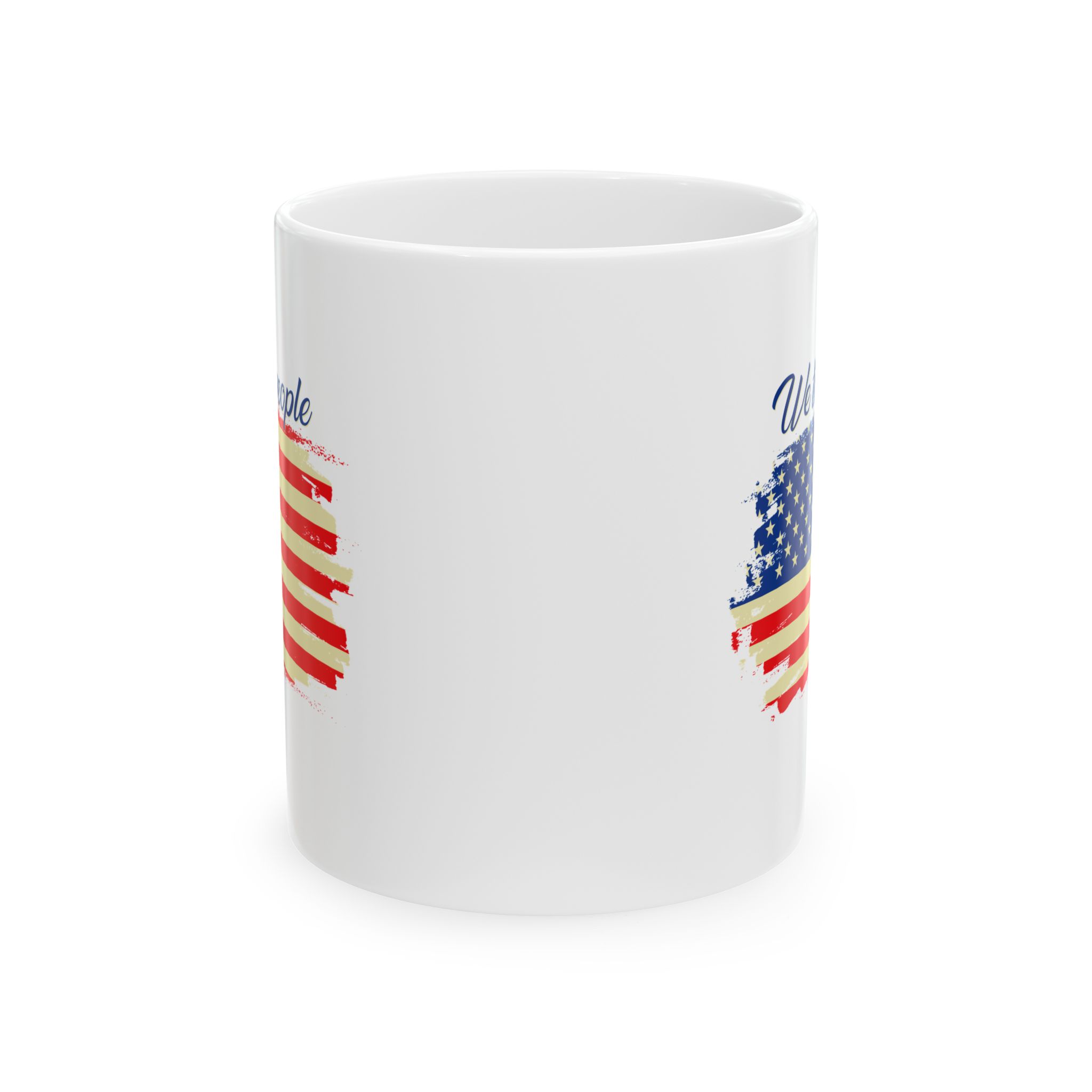 Patriotic Ceramic Mug - Celebrate Independence Day with USA Flag Design (11oz & 15oz) - Image 2
