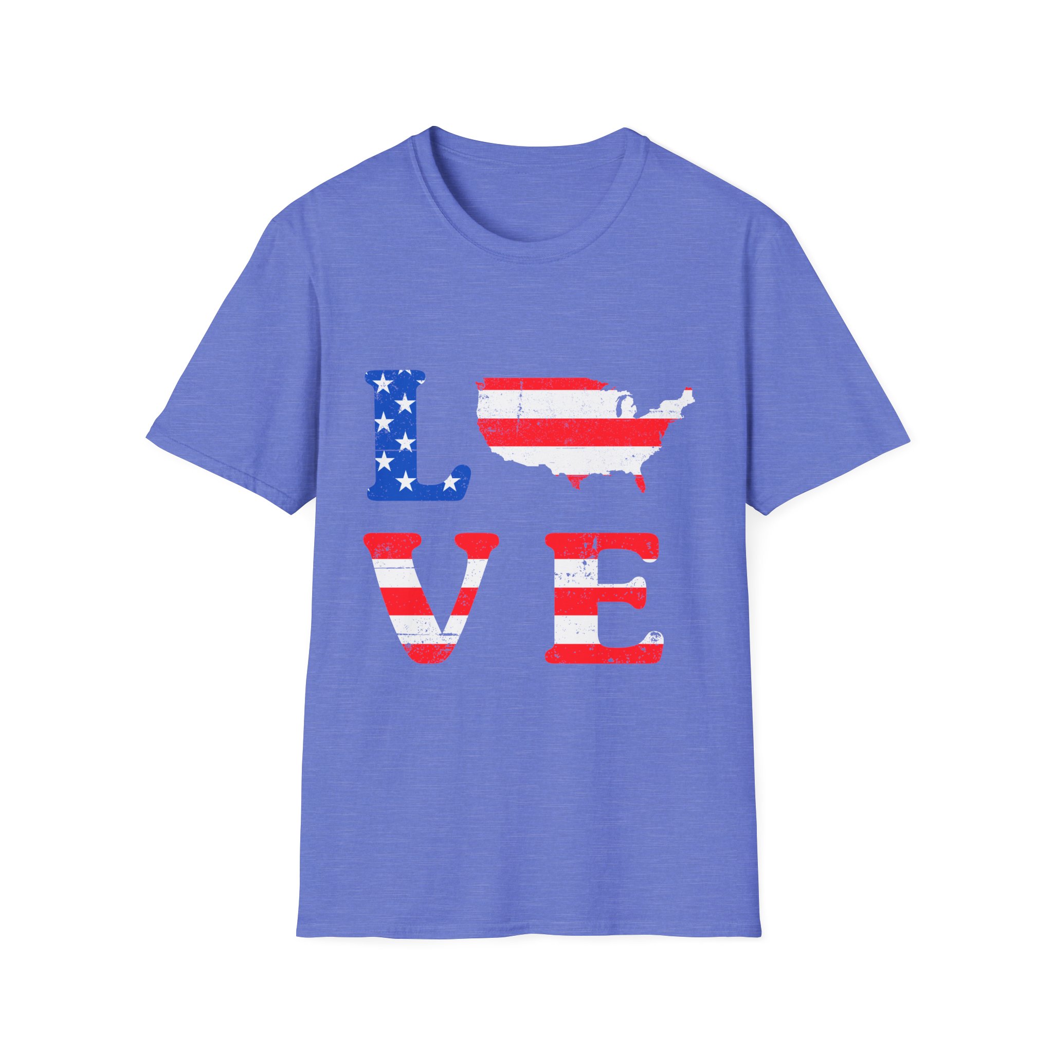 Patriotic Love Unisex T-Shirt - Celebrate America with Style - Image 8