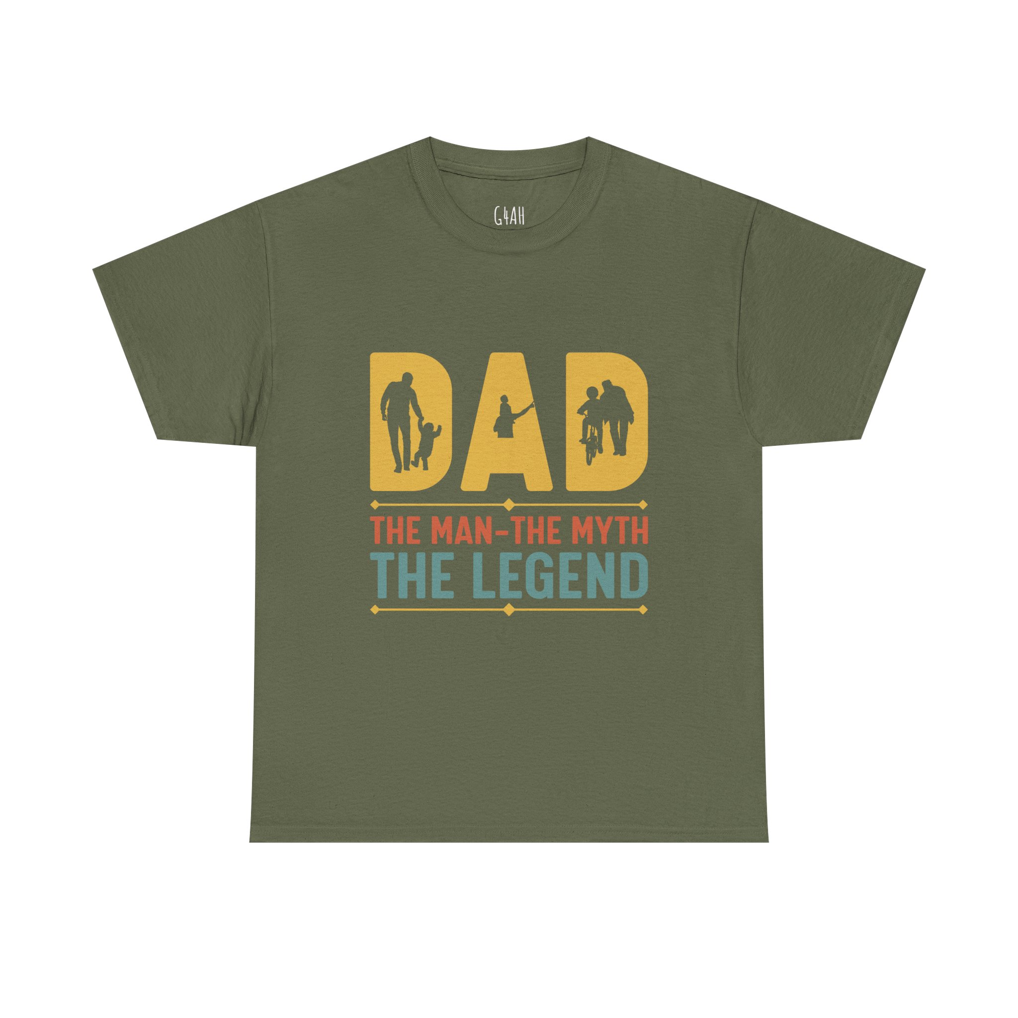 Dad Legend Unisex Heavy Cotton Tee, Father’s Day Gift, Dad T-Shirt, Fatherhood Celebration, Gift for Dad, Casual Wear - Image 9
