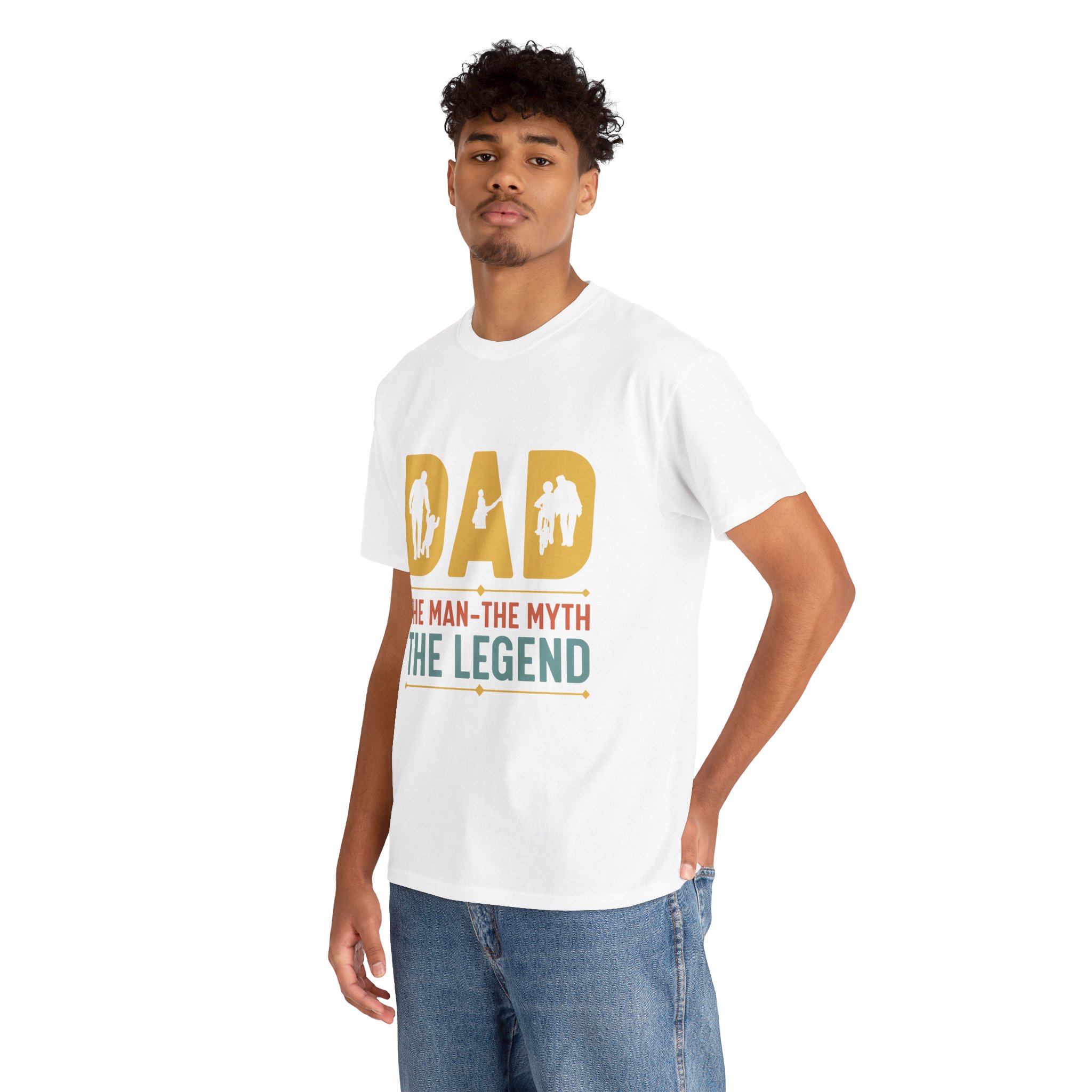 Dad Legend Unisex Heavy Cotton Tee, Father’s Day Gift, Dad T-Shirt, Fatherhood Celebration, Gift for Dad, Casual Wear - Image 6
