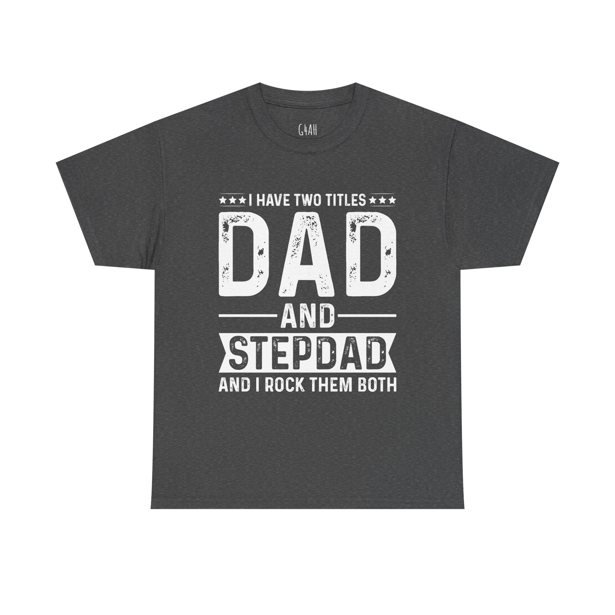 Dad and Stepdad Heavy Cotton Tee - Perfect Gift for Father's Day, Birthdays, Family Gatherings, Casual Wear, Unisex Tee - Image 17